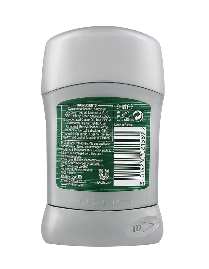 Déodorant Anti-Transpirant Homme Sans Alcool – Stick Large Original | Brut