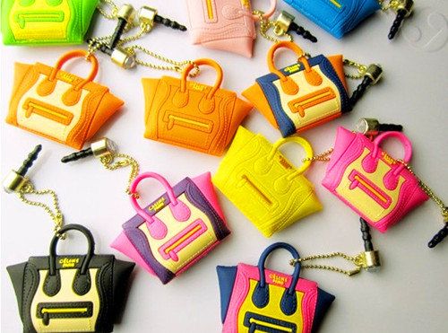 Bouchon Anti Poussière Cache Prise Jack 3.5mm - Forme Sac Fashion | Charm pour Téléphone