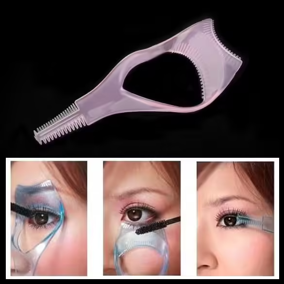 Guide Applicateur Mascara 3 en 1 – Recourbe Cils & Peigne à Cils