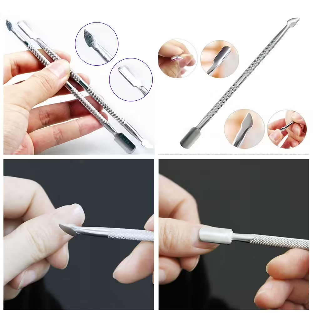 Repousse & Coupe Cuticules en Acier Inoxydable - Manucure & Pédicure