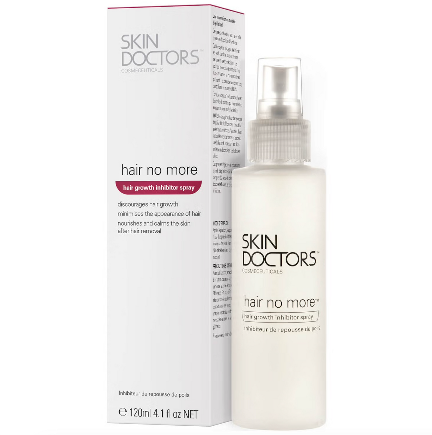 Spray Inhibiteur de Repousse de Poils - Hair No More | Skin Doctors