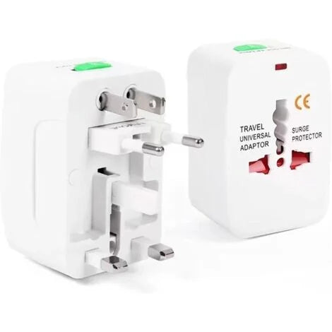 Adaptateur Universel de Voyage – Prise Électrique Internationale | Compatible 150+ Pays