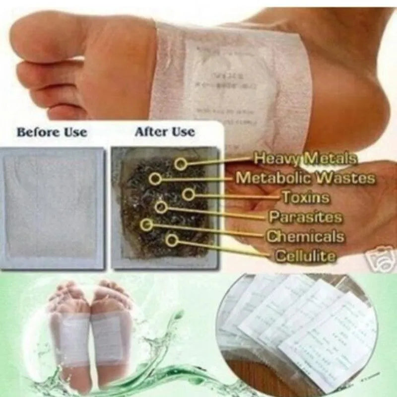 Lot de 10 Patches Détox pour Pieds - Detox Foot Patch - Tradition Asiatique