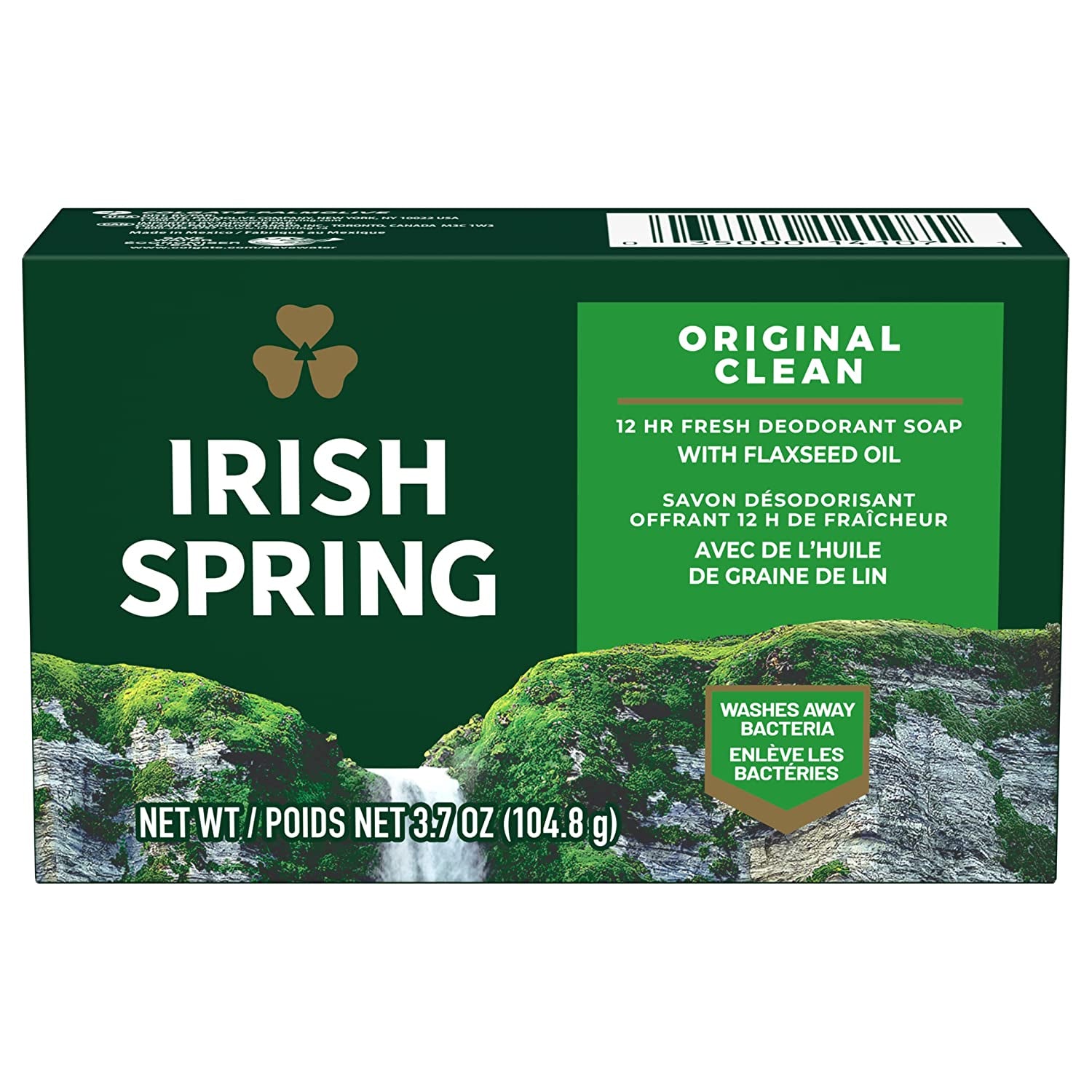 Savon désodorisant - Irish Spring Original Clean | Fraîcheur 12 heures ...